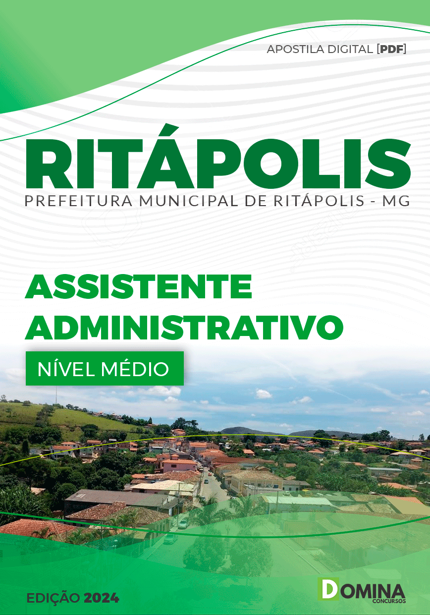 Apostila Assistente Administrativo Ritápolis MG 2024