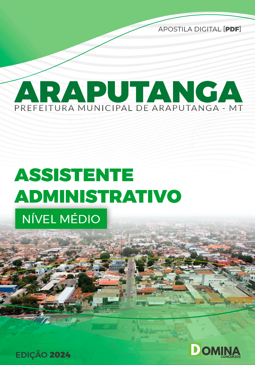 Apostila Assistente Administrativo Araputanga MT 2024