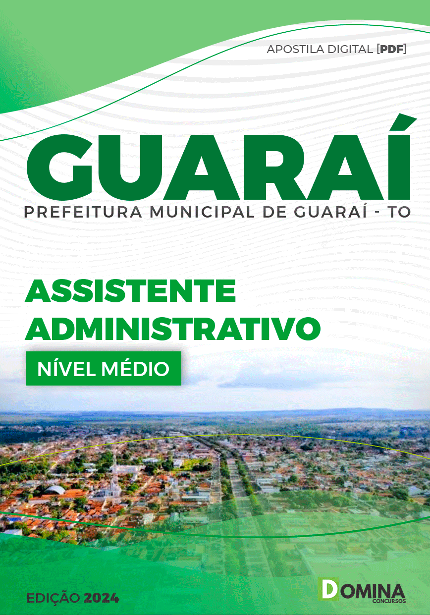 Apostila Assistente Administrativo Guaraí TO 2024