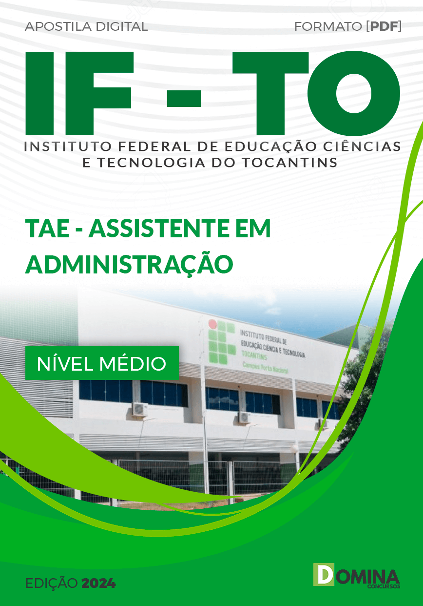 Apostila Assistente em Administração IFTO 2024