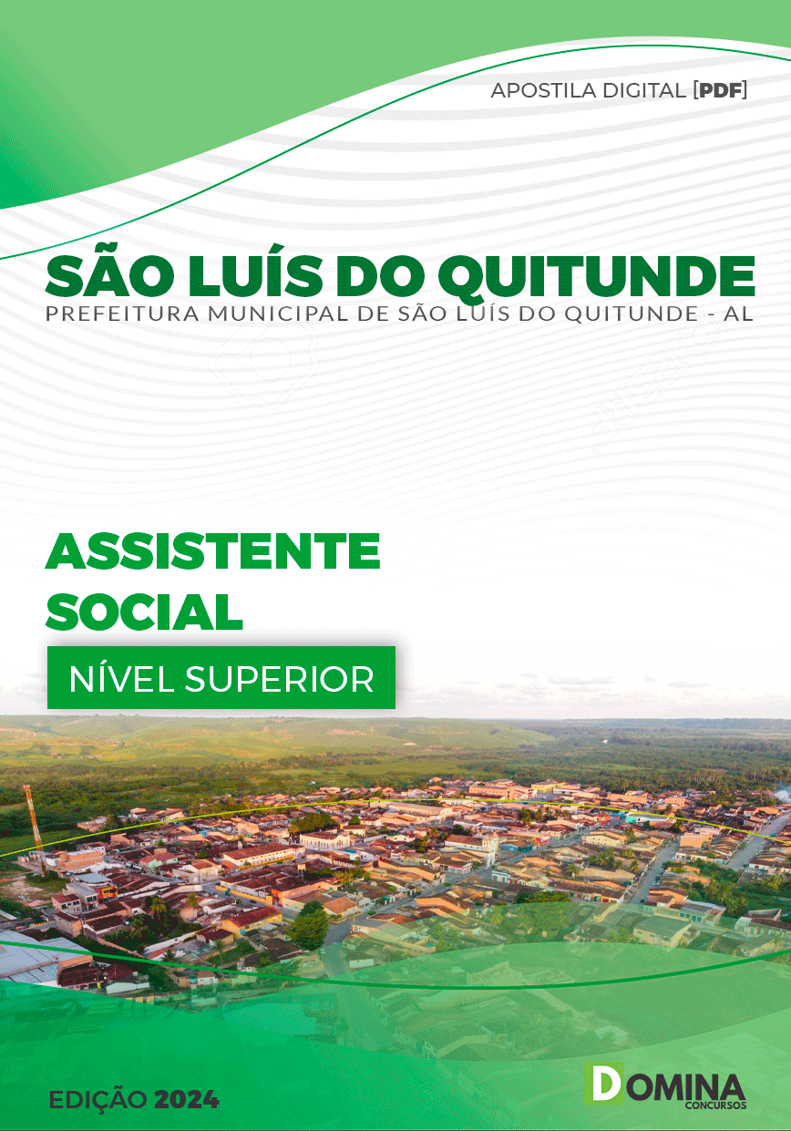 Apostila Assistente Social São Luís Quitunde AL 2024