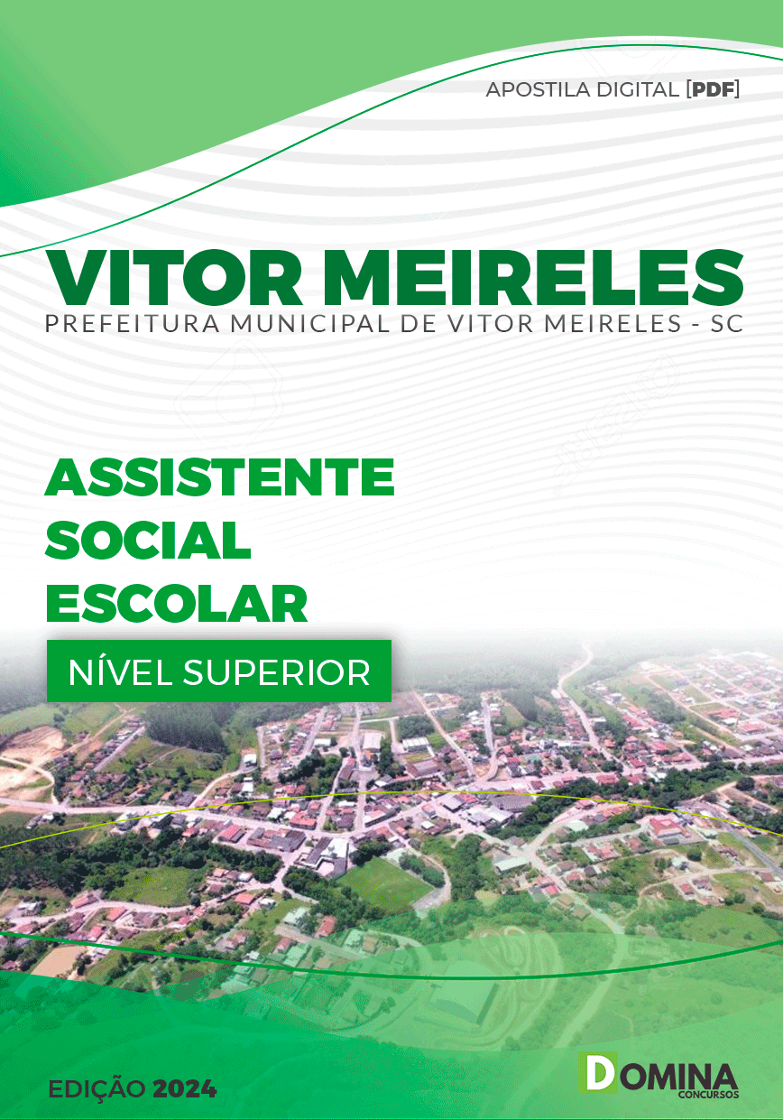 Apostila Assistente Social Escolar Vitor Meireles SC 2024