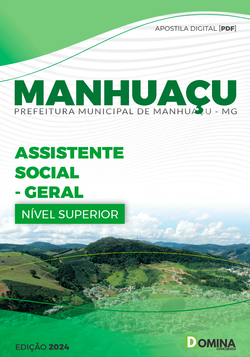 Apostila Assistente Social Manhuaçu MG 2024