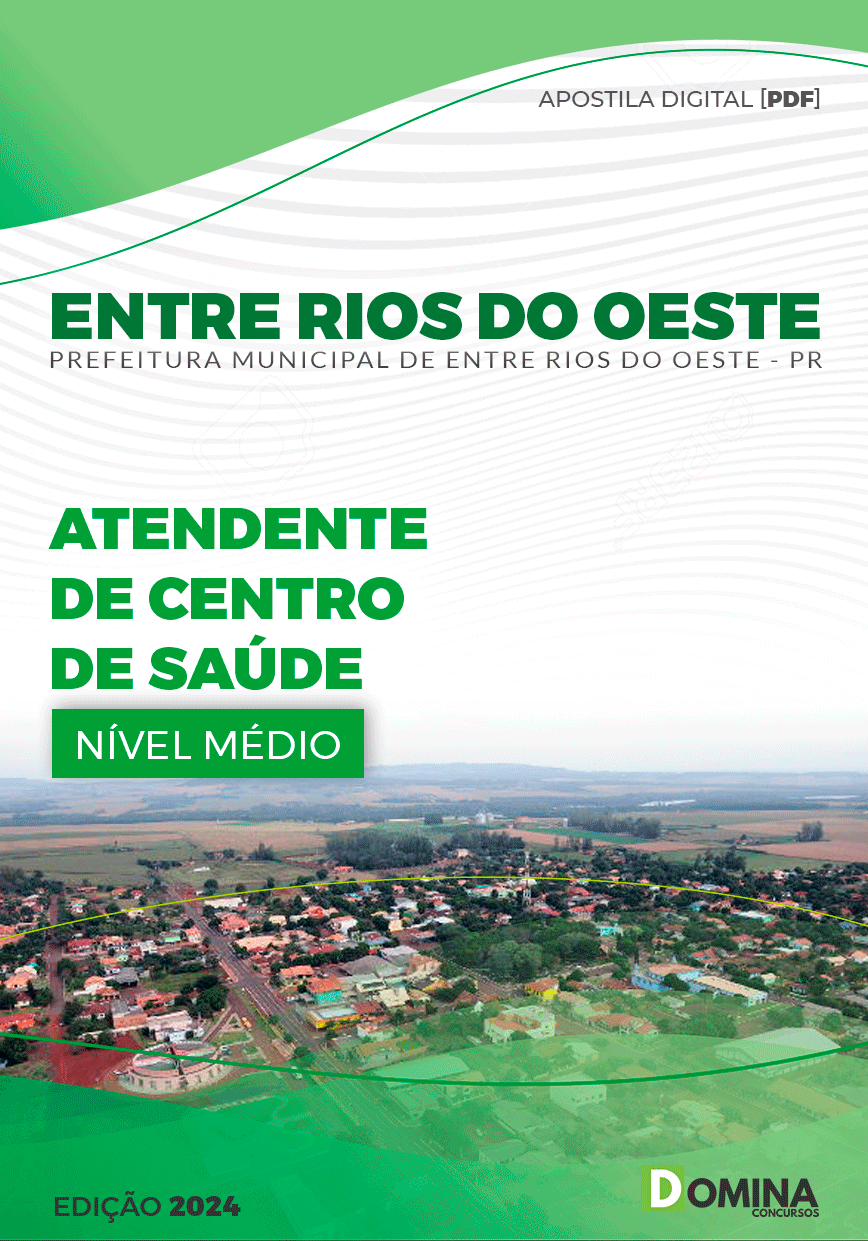 Apostila Atendente de Centro Saúde Entre Rios do Oeste PR 2024