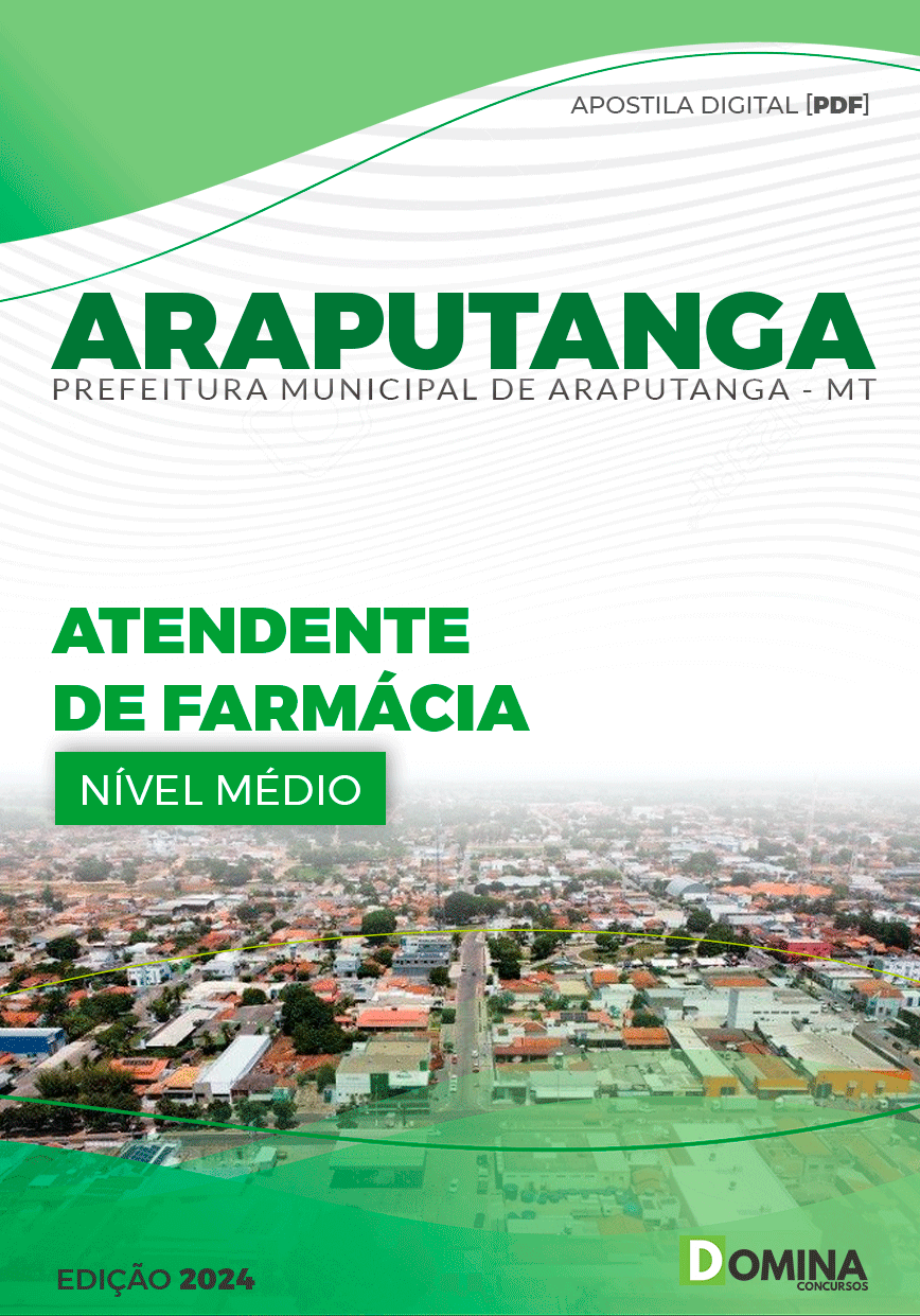 Apostila Atendente de Farmácia Araputanga MT 2024