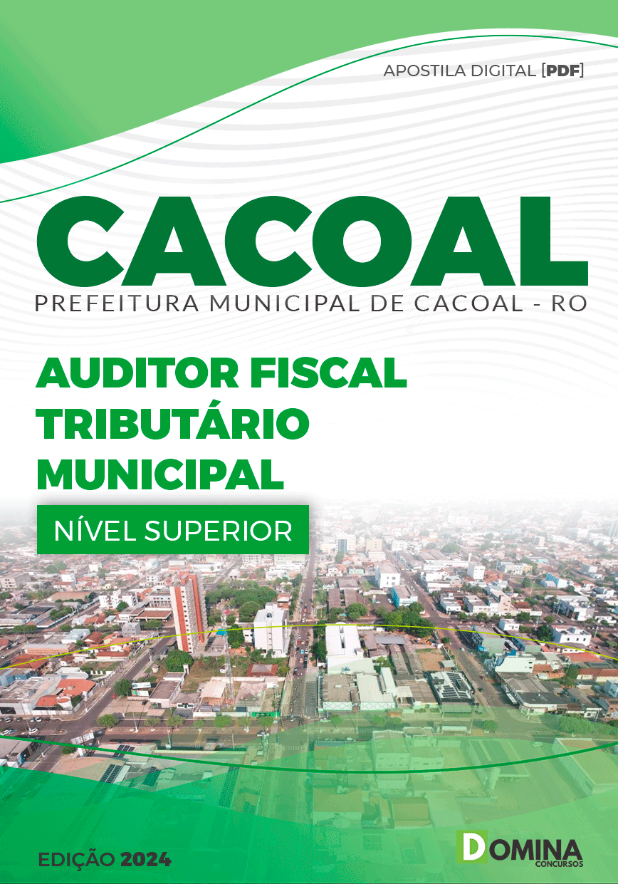 Apostila Auditor Fiscal Tributário Cacoal RO 2024