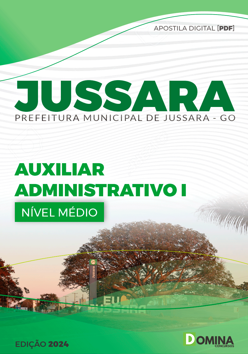 Apostila Auxiliar Administrativo Jussara GO 2024