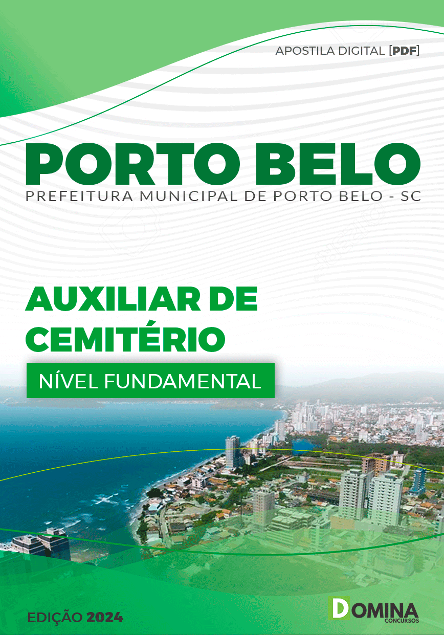 Apostila Auxiliar de Cemitério Porto Belo SC 2024