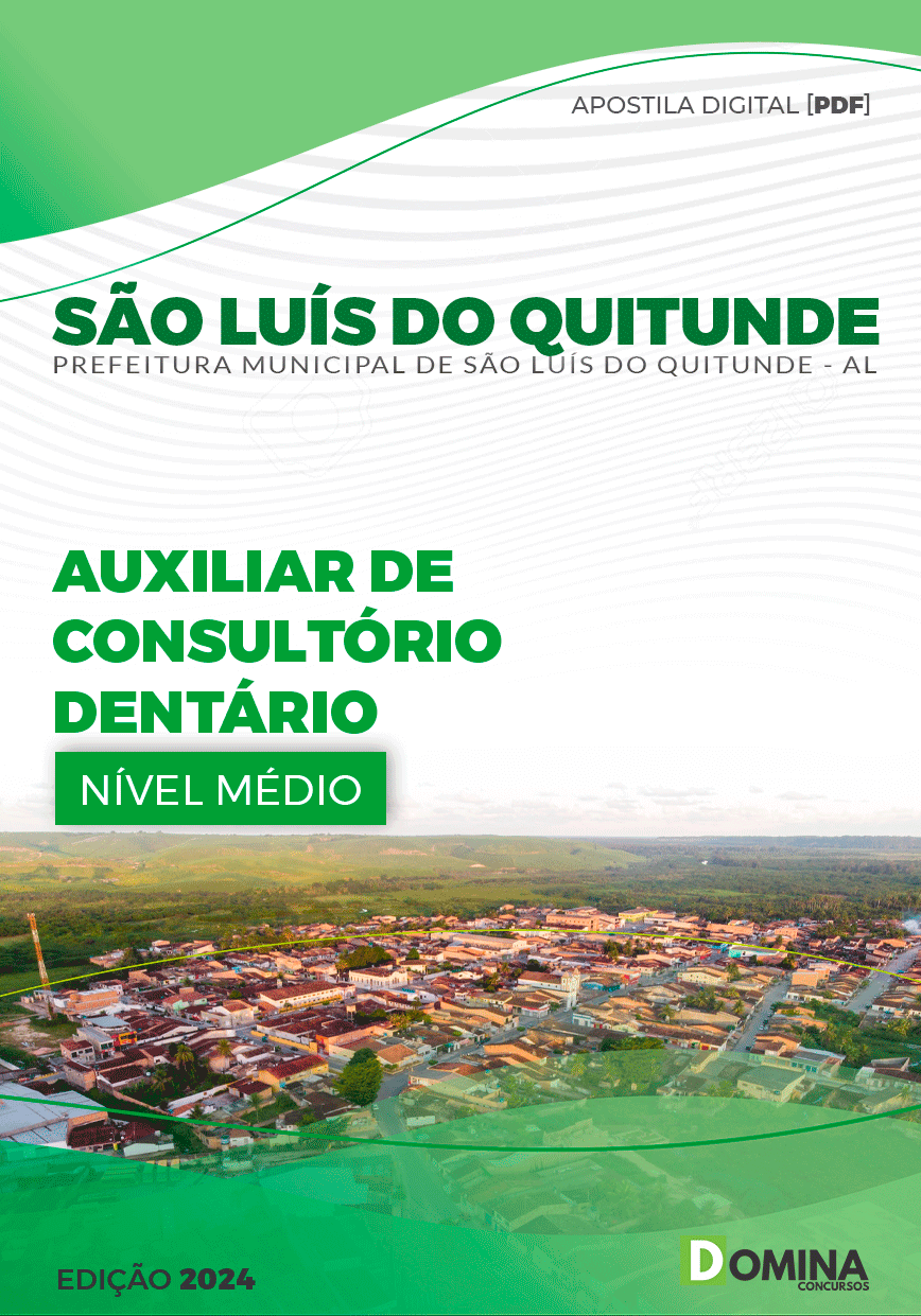 Apostila Auxiliar Consultório Dentário São Luís Quitunde AL 2024