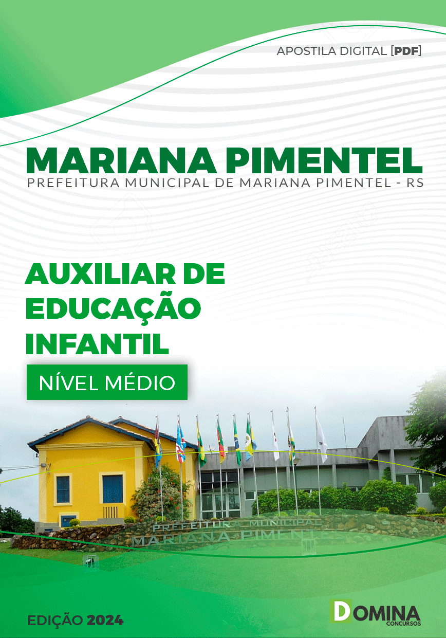 Apostila Auxiliar de Educação Infantil Mariana Pimentel RS 2024