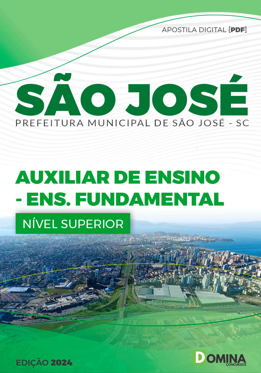 Apostila Auxiliar de Ensino Ensino Fundamental São José SC 2024