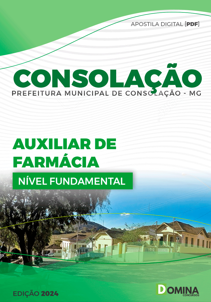 Apostila Auxiliar de Farmácia Consolação MG 2024