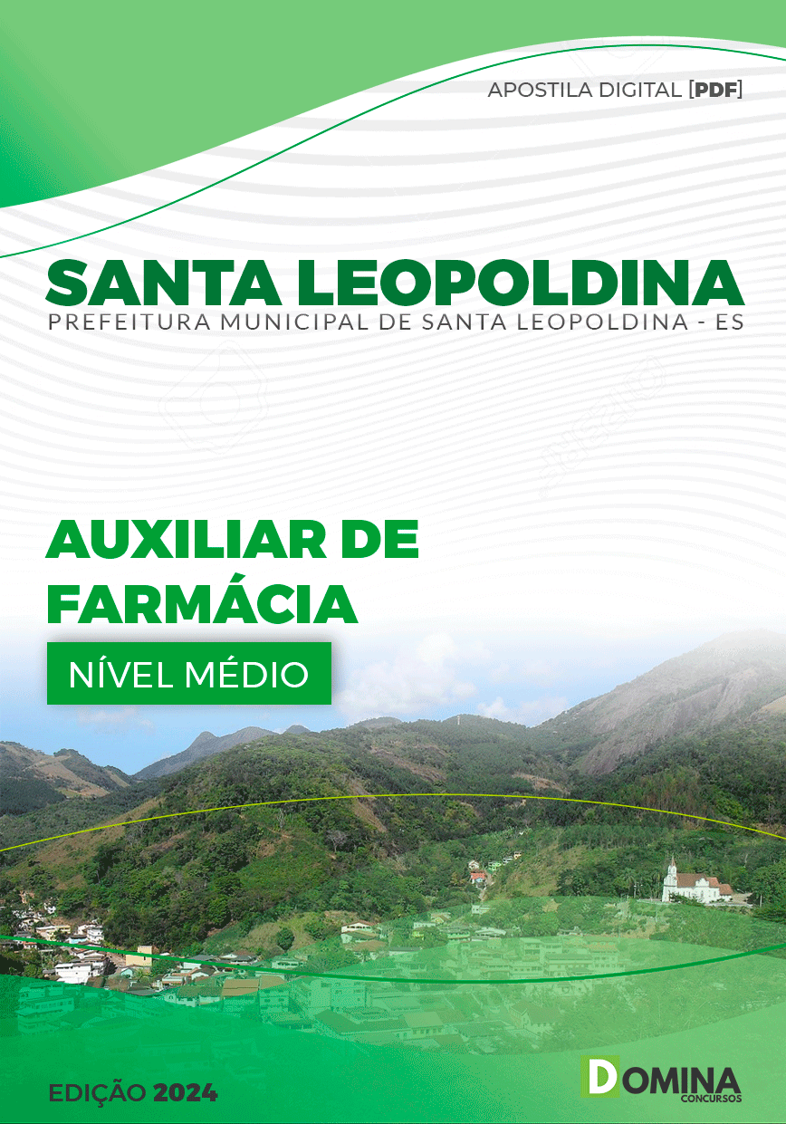 Apostila Auxiliar de Farmácia Santa Leopoldina ES 2024