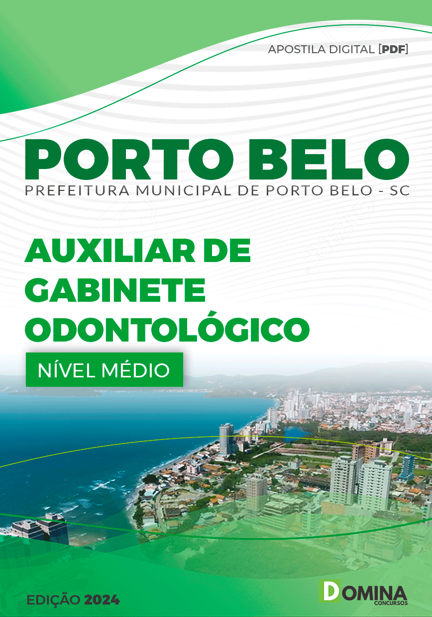 Apostila Auxiliar de Gabinete Odontológico Porto Belo SC 2024