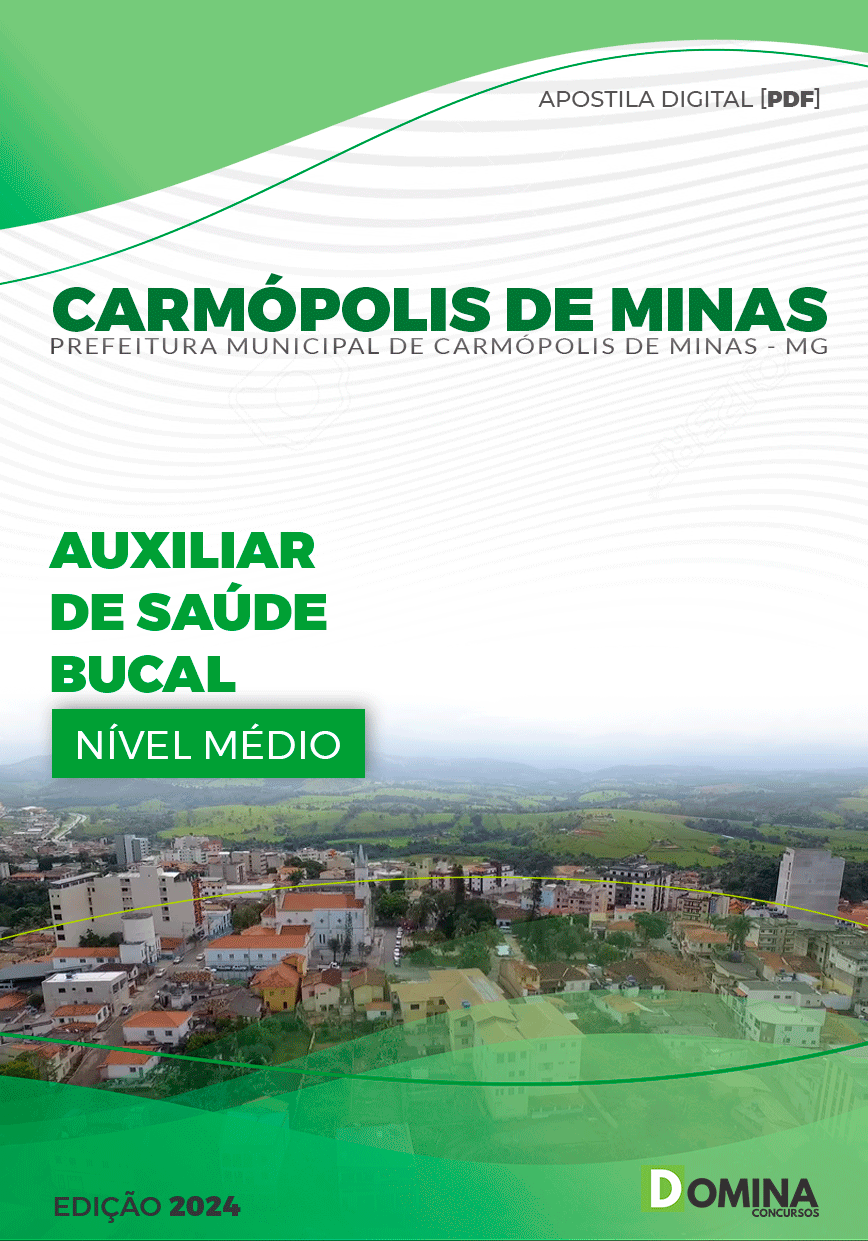 Apostila Auxiliar de Saúde Bucal Carmópolis de Minas MG 2024