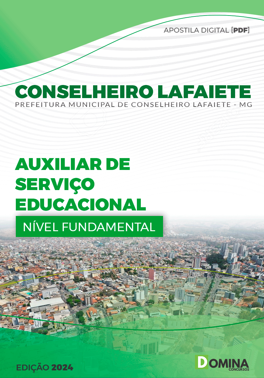 Apostila Auxiliar Serviço Educac Conselheiro Lafaiete MG 2024