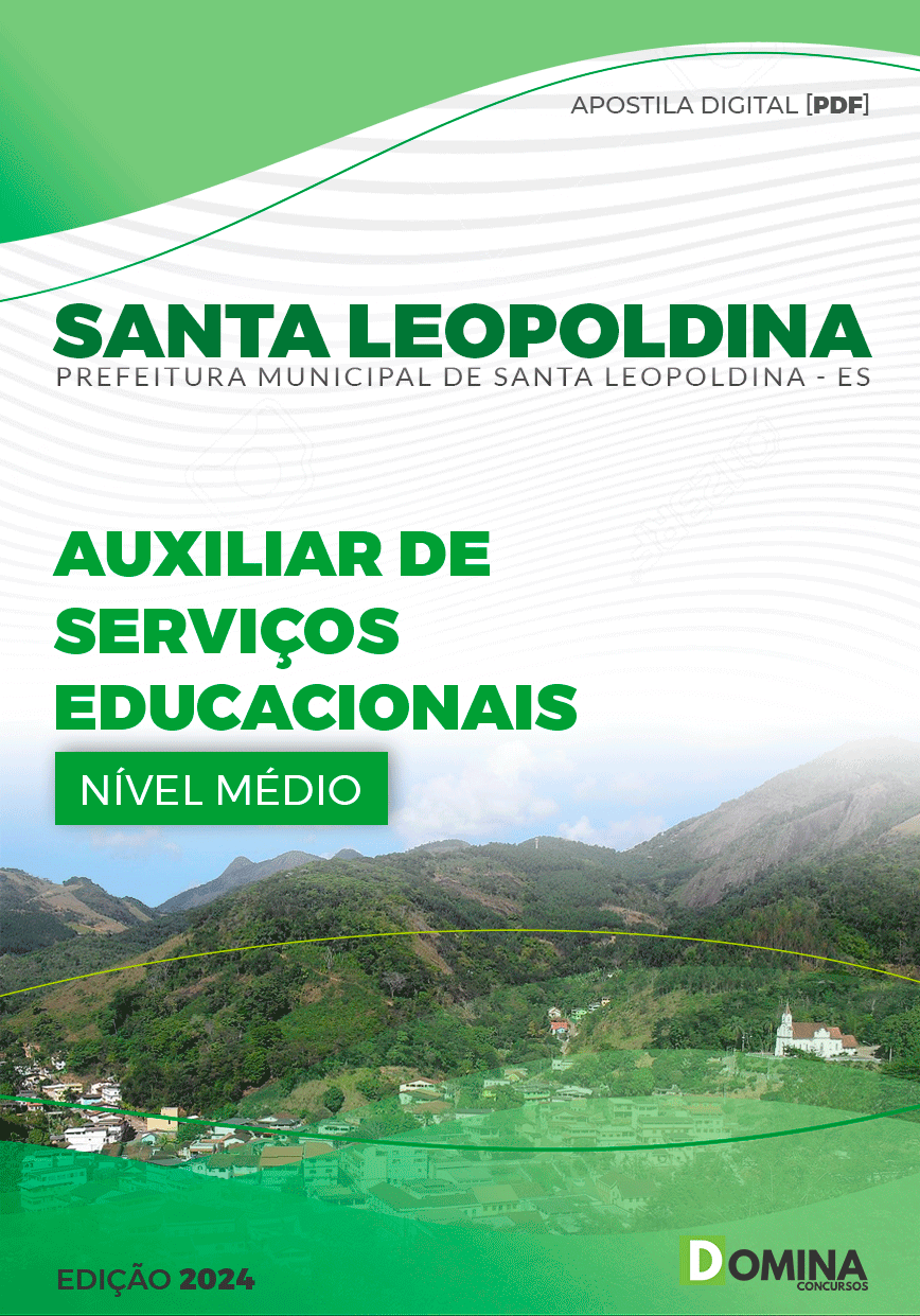 Apostila Auxiliar Serviços Educacionais Santa Leopoldina ES 2024