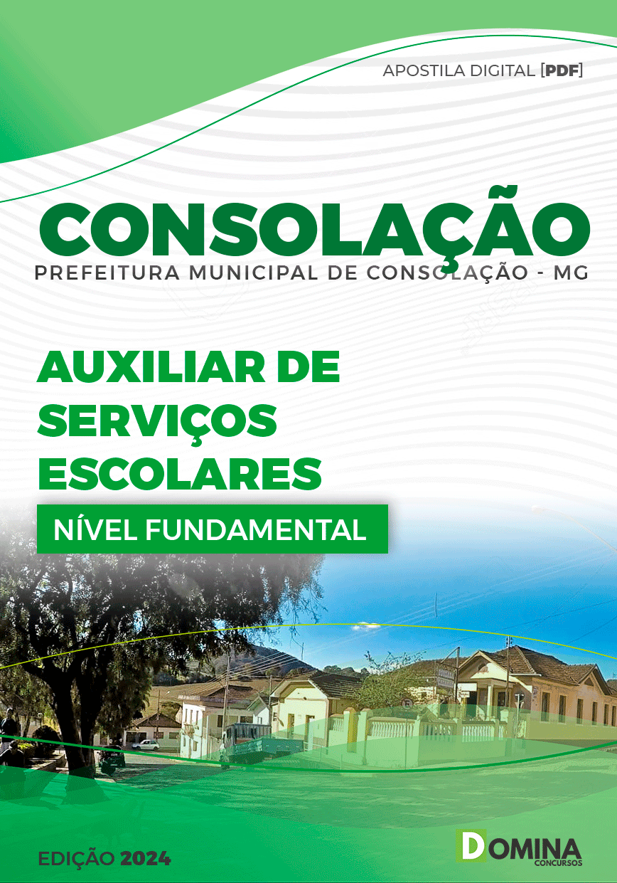 Apostila Auxiliar de Serviços Escolares Consolação MG 2024