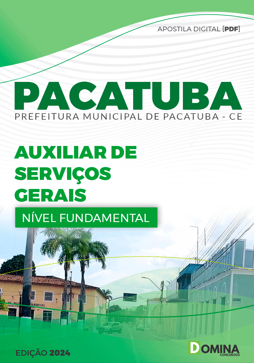 Apostila Auxiliar de Serviços Gerais Pacatuba CE 2024