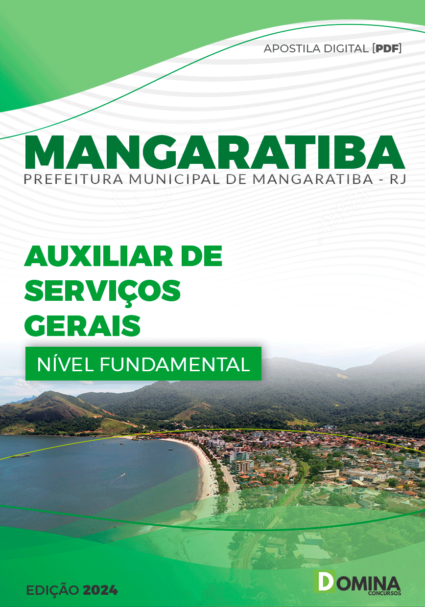 Apostila Auxiliar de Serviços Gerais Mangaratiba RJ 2024