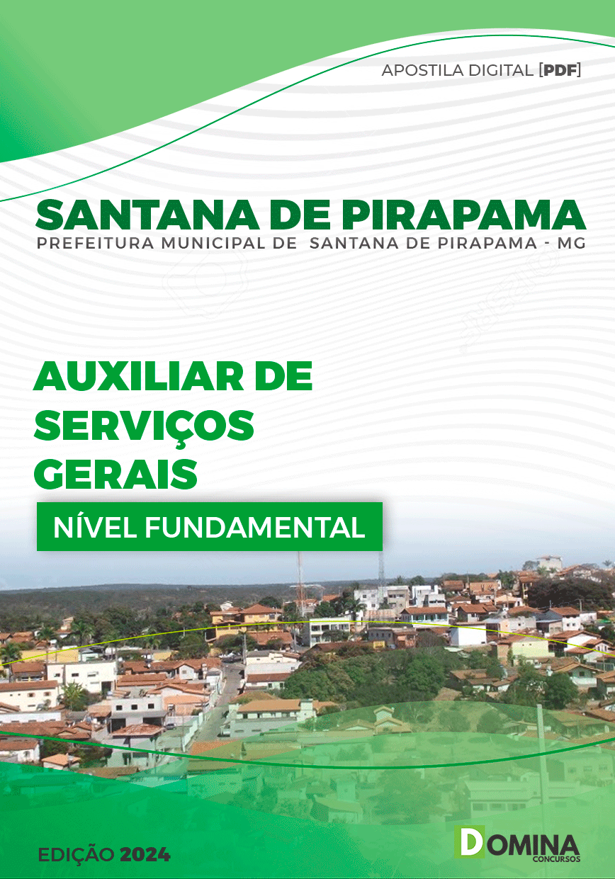 Apostila Auxiliar Serviços Gerais Santana de Pirapama MG 2024