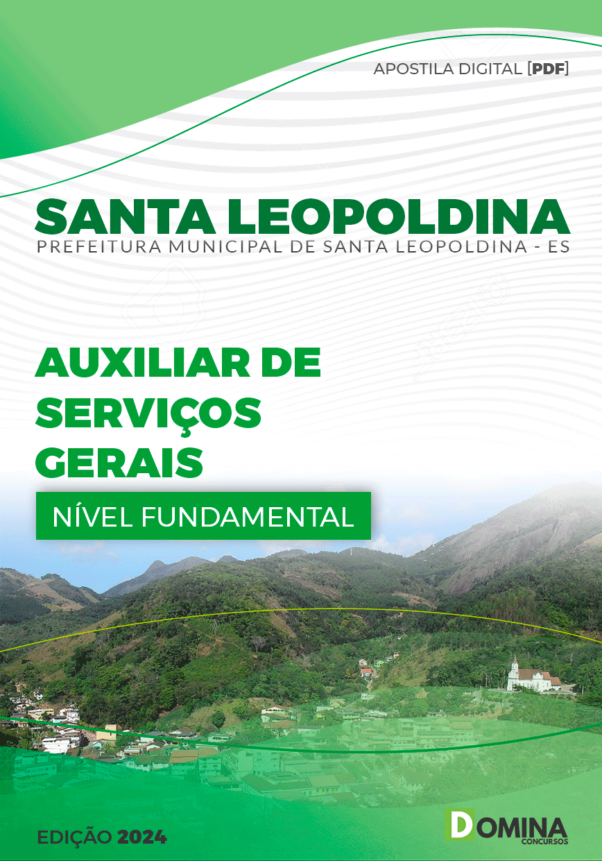 Apostila Auxiliar de Serviços Gerais Santa Leopoldina ES 2024