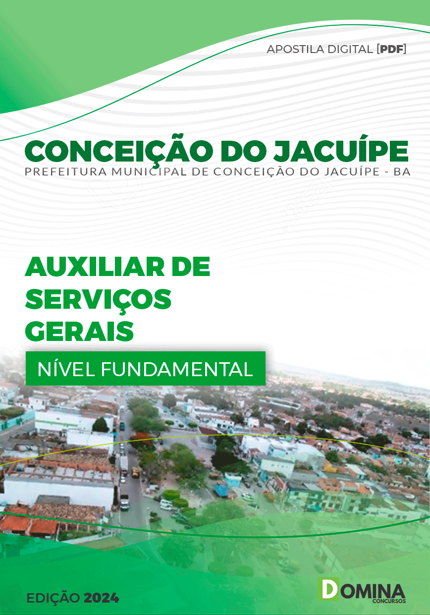 Apostila Auxiliar de Serviços Gerais Conceição do Jacuípe BA 2024