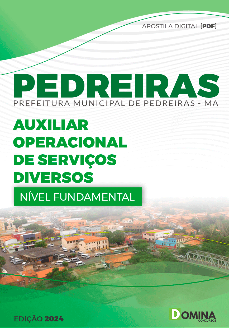 Apostila Auxiliar de Serviços Diversos Pedreiras MA 2024