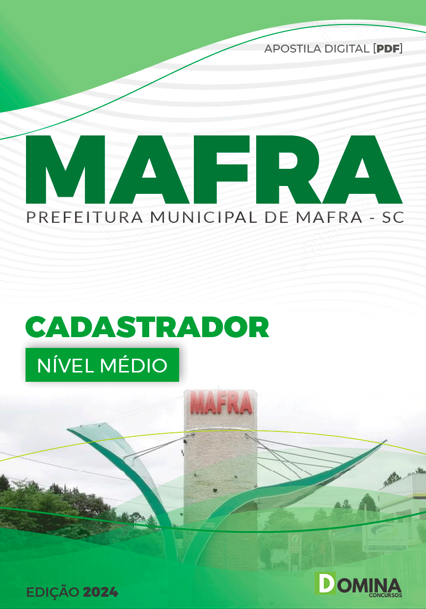 Apostila Cadastrador Mafra SC 2024