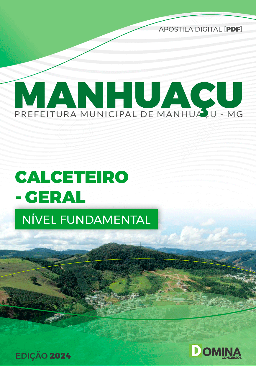 Apostila Calceteiro Manhuaçu MG 2024