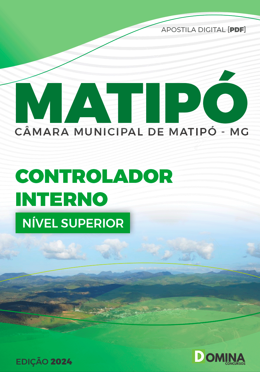 Apostila Controlador Interno Câmara Matipó MG 2024