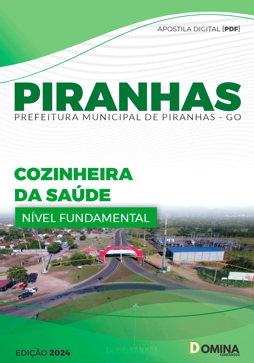 Apostila Cozinheira da Saúde Piranhas GO 2024