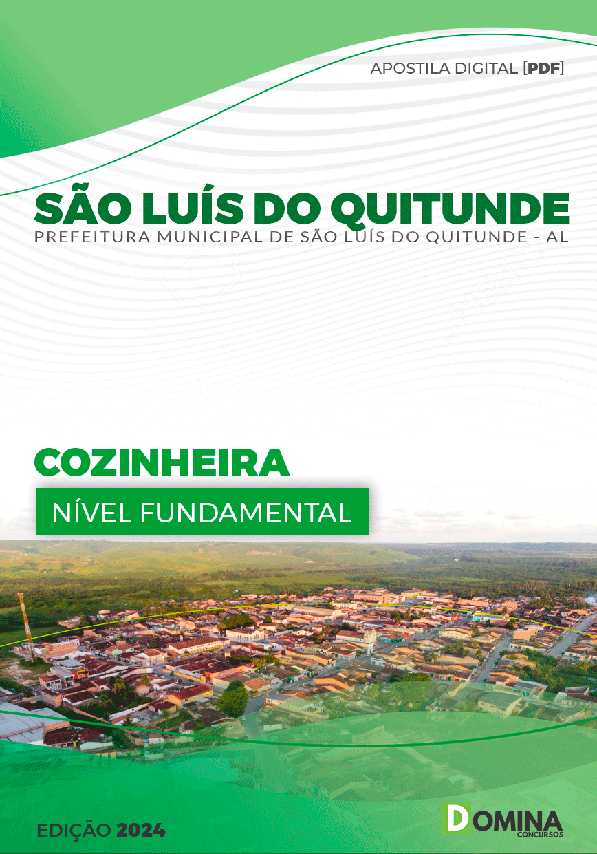 Apostila Cozinheira São Luís Quitunde AL 2024