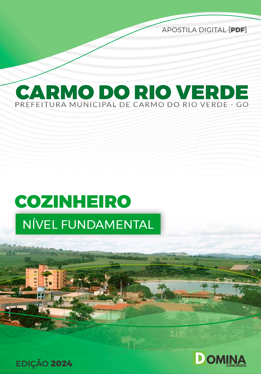 Apostila Cozinheiro Carmo do Rio Verde GO 2024