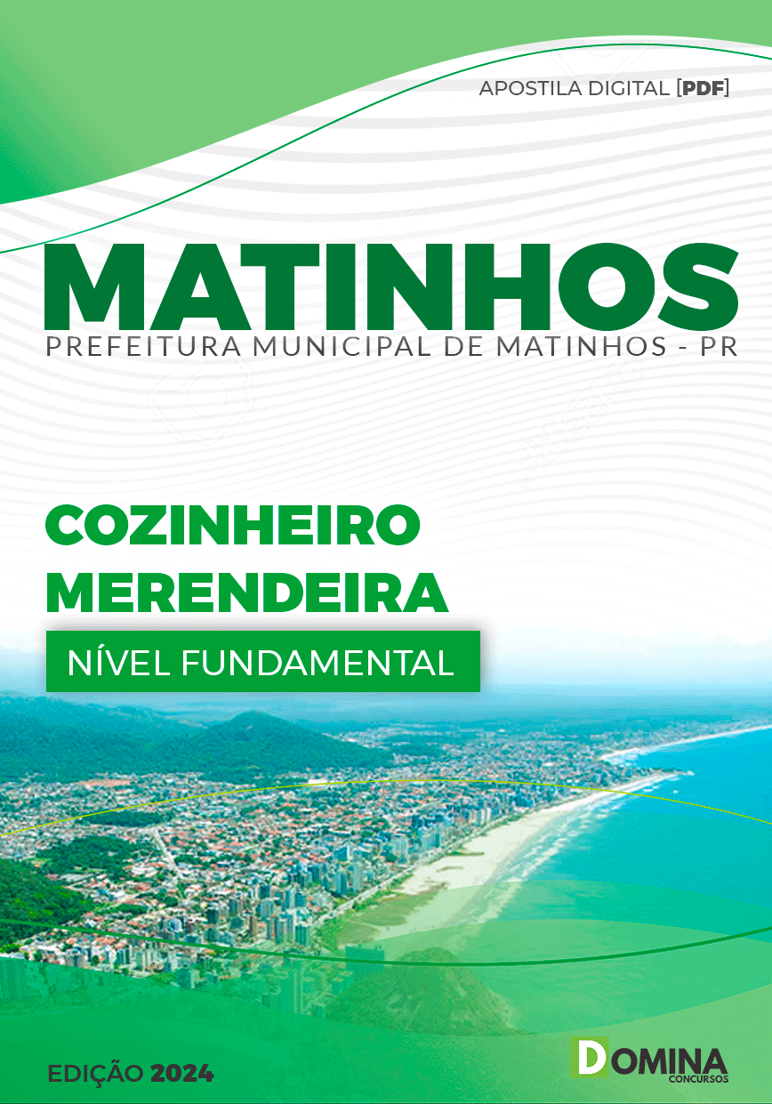 Apostila Cozinheiro Merendeira Matinhos PR 2024