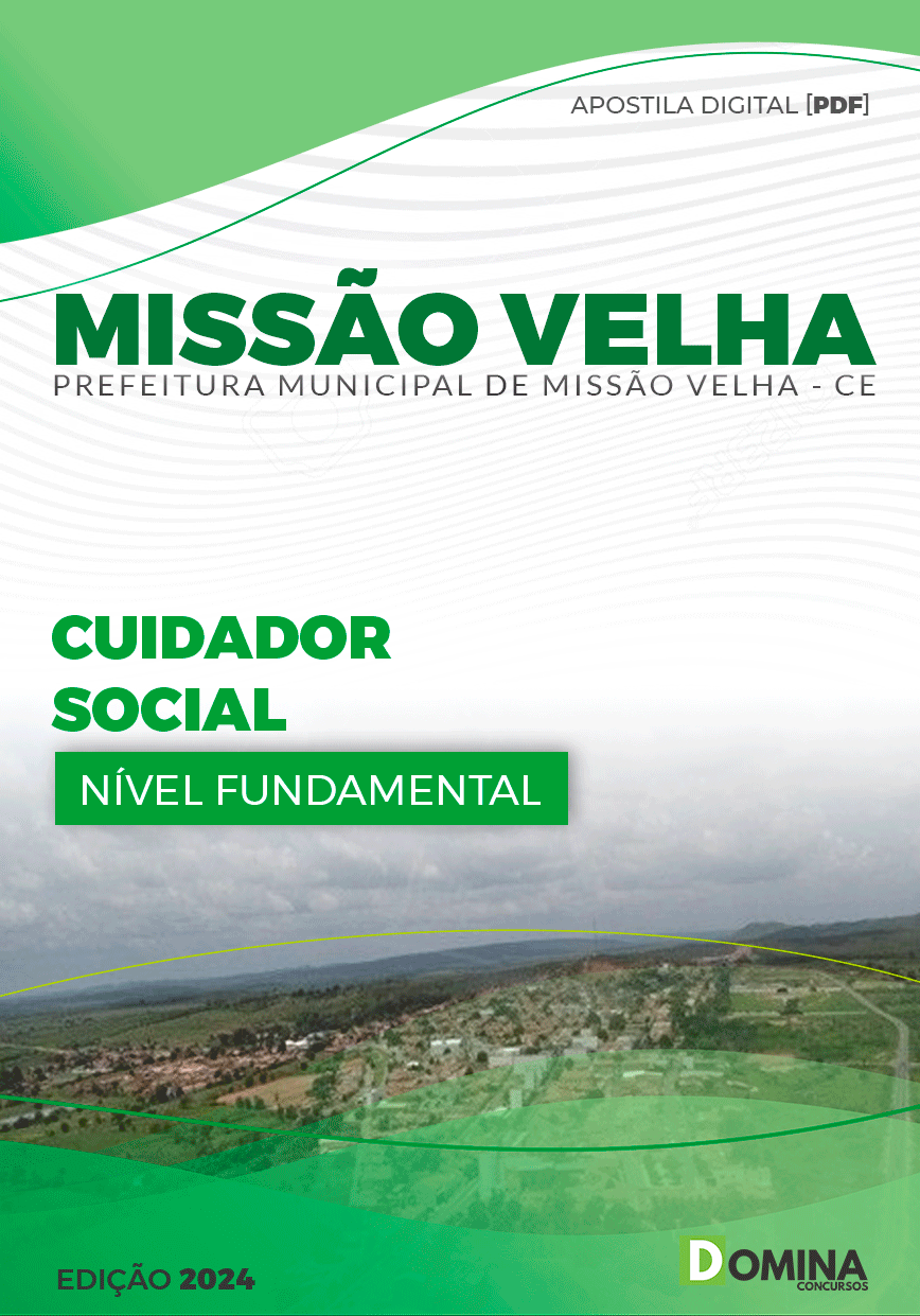 Apostila Cuidador Social Missão Velha CE 2024