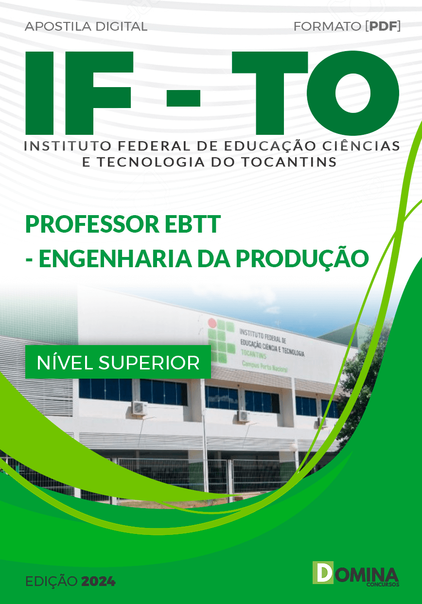 Apostila Professor de Engenharia da Produção IFTO 2024