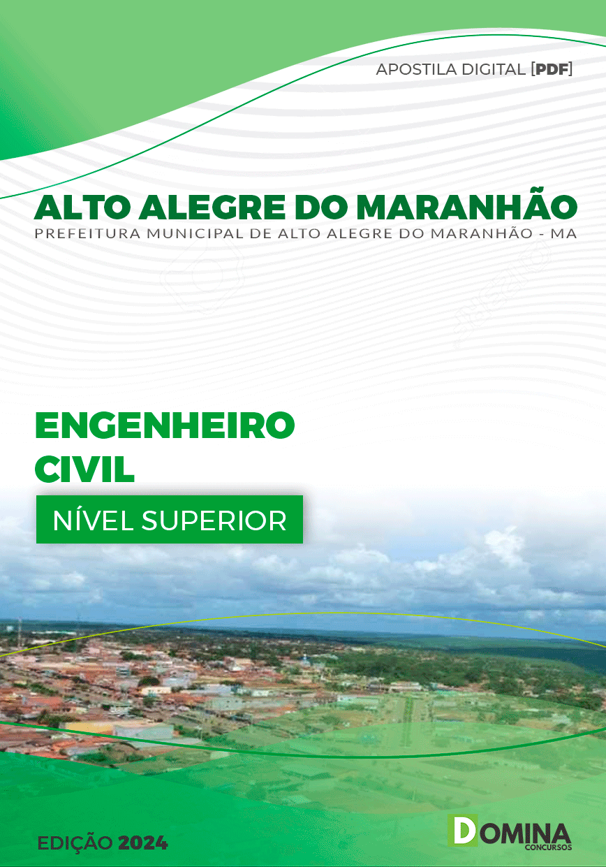 Apostila Engenheiro Civil Alto Alegre Maranhão MA 2024