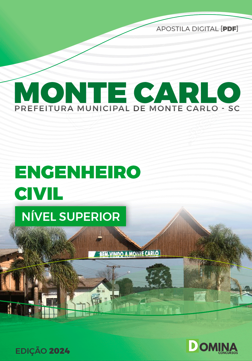 Apostila Engenheiro Civil Monte Carlo SC 2024