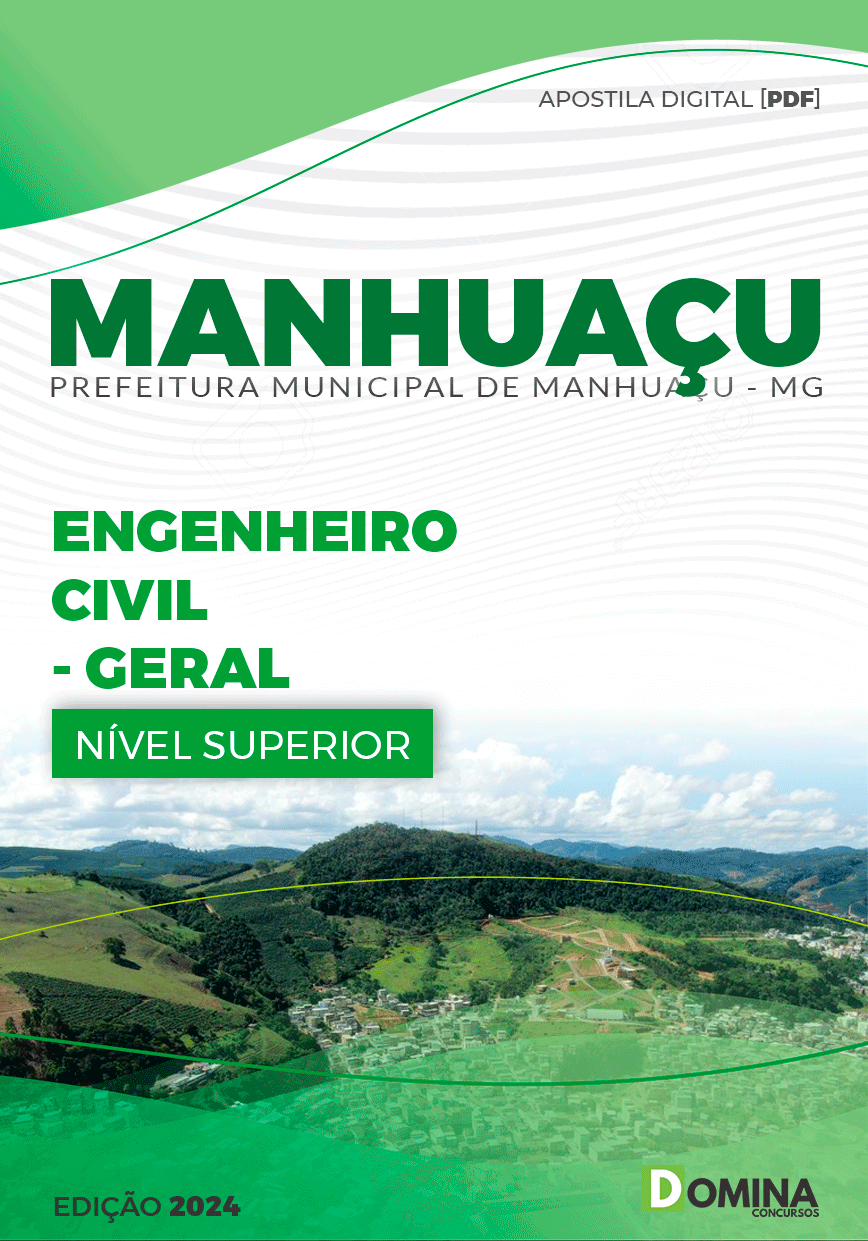 Apostila Engenheiro Civil Manhuaçu MG 2024