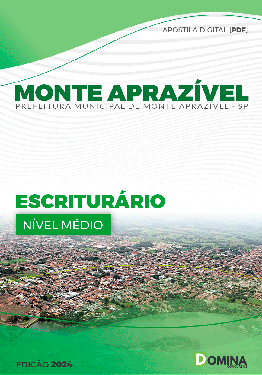 Apostila Escriturário Monte Aprazível SP 2024