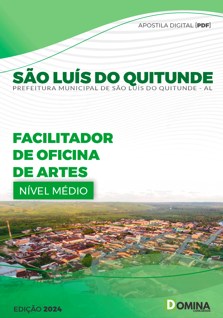 Apostila Facilitador de Oficina Artes São Luís Quitunde AL 2024