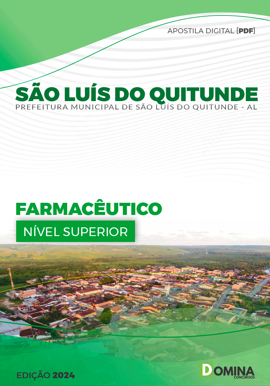 Apostila Farmacêutico São Luís Quitunde AL 2024