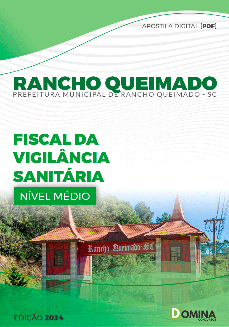 Apostila Fiscal da Vigilância Sanitária Rancho Queimado SC 2024