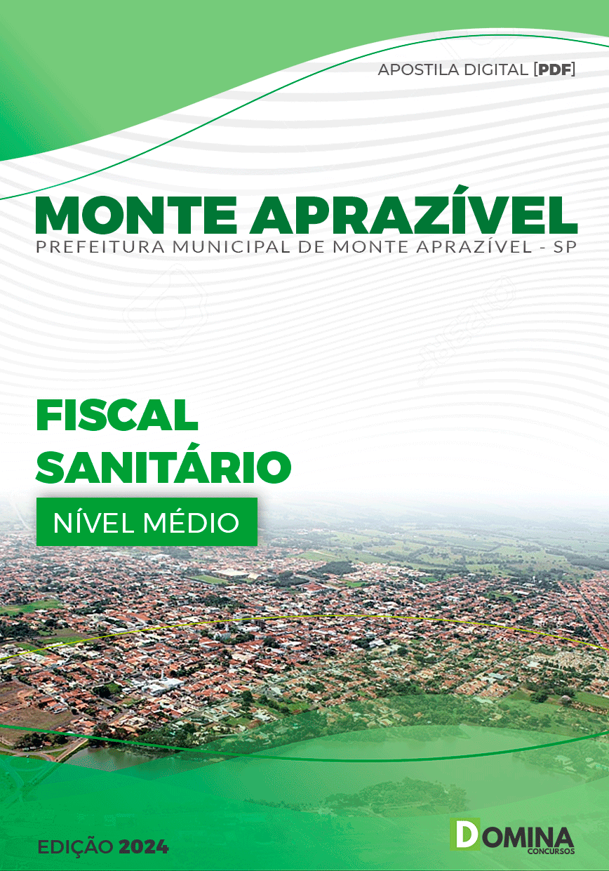 Apostila Fiscal Sanitário Monte Aprazível SP 2024