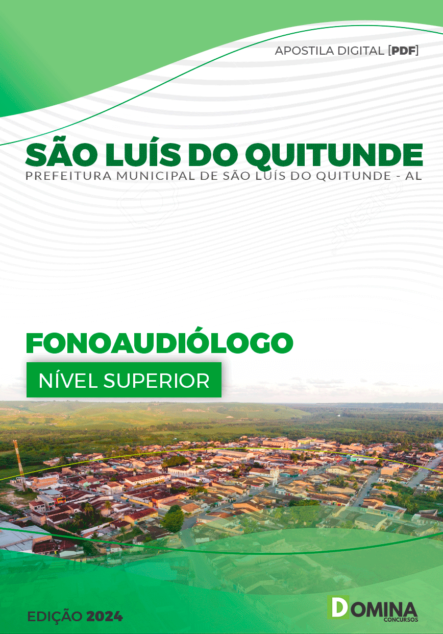 Apostila Fonoaudiólogo São Luís Quitunde AL 2024