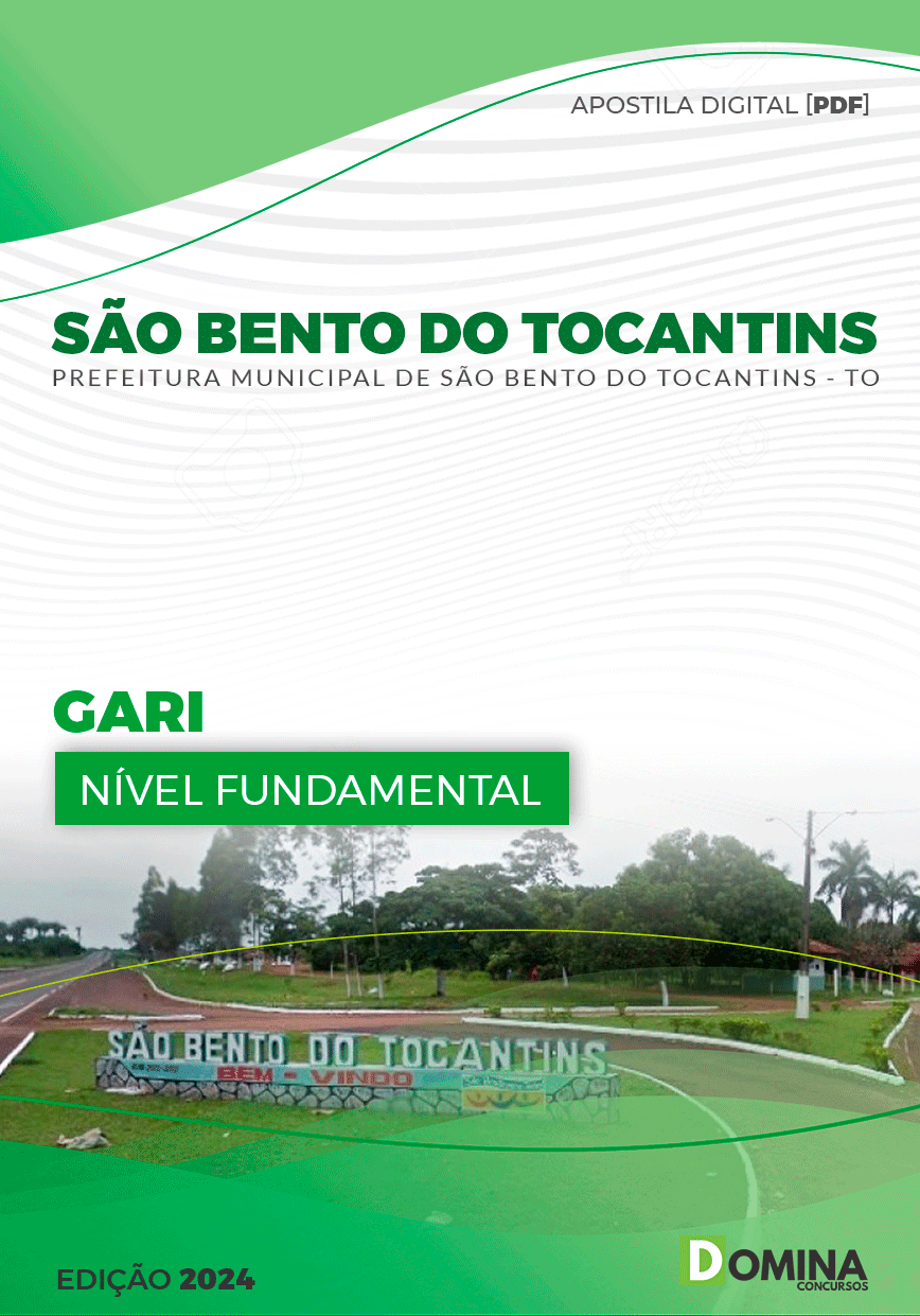 Apostila Gari São Bento do Tocantins TO 2024