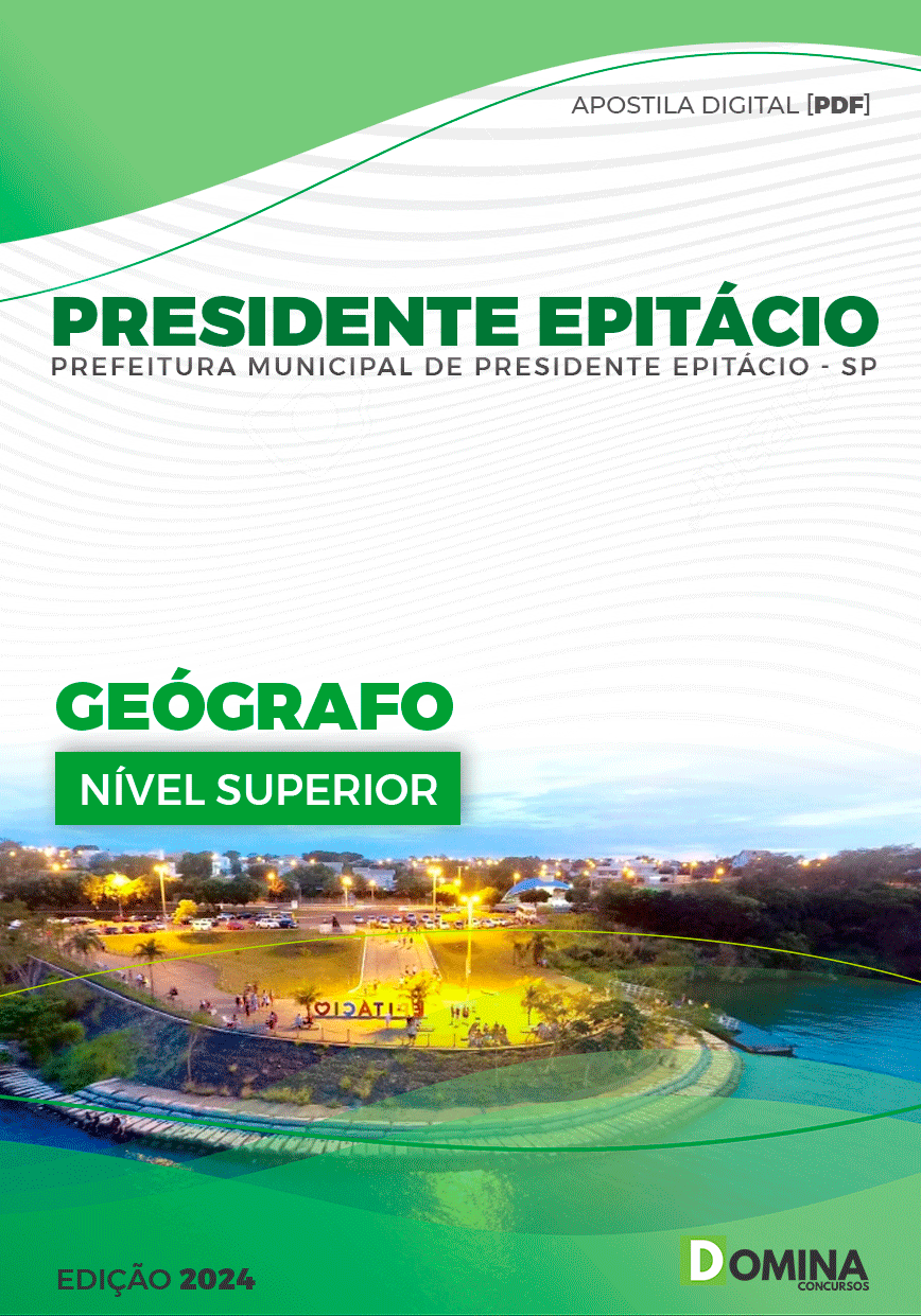 Apostila Geógrafo Presidente Epitácio SP 2024