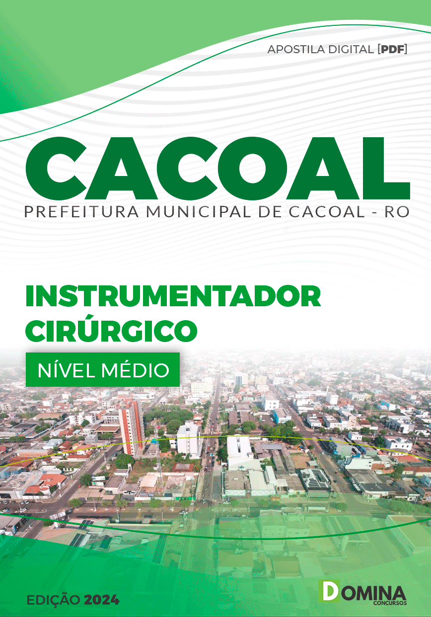 Apostila Instrumentador Cirúrgico Cacoal RO 2024