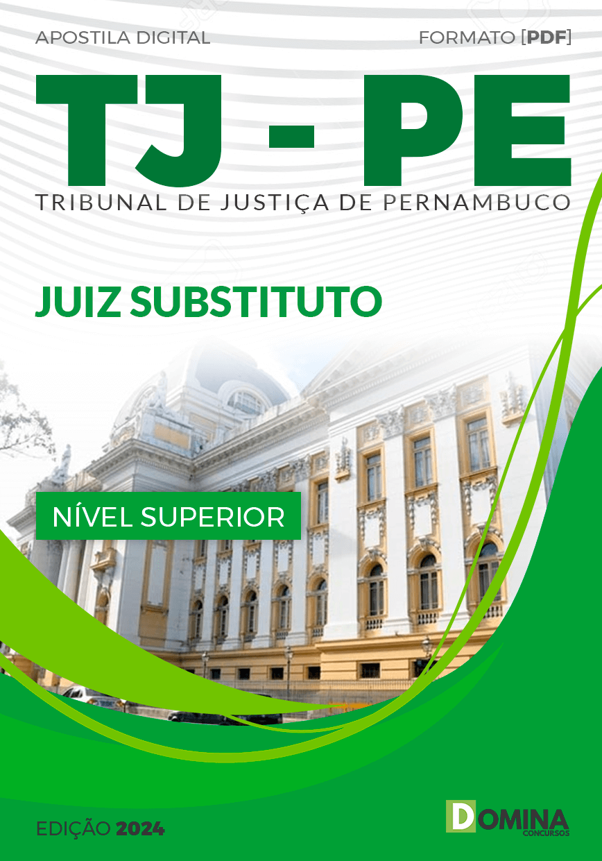 Apostila Juiz Substituto TJ PE 2024